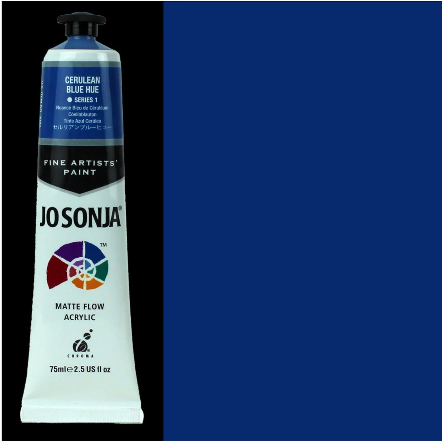Cerulean Blue Hue  Jo Sonjas Free Flow Acrylics 75ml S1 - Jo Sonjas -   - 